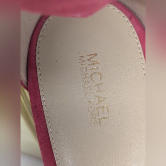 new MICHAEL MICHAEL KORS Women's Porter Ankle-Strap Block-Heel Sandals sz10 - Picture 6 of 10